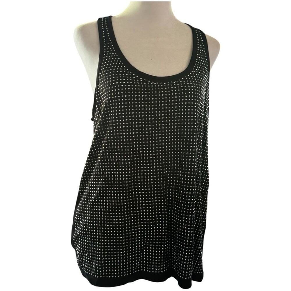 Jennifer Lopez Black Racer Back Top Sz L